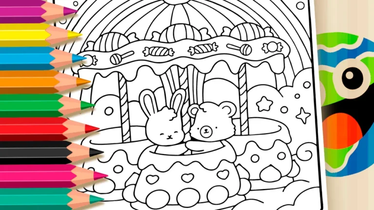 Desenho parque doces para colorir GRÁTIS ▷ Pinte online