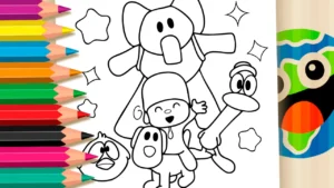 Pocoyo para Colorir GRÁTIS ▷ Pinte Online Fácil