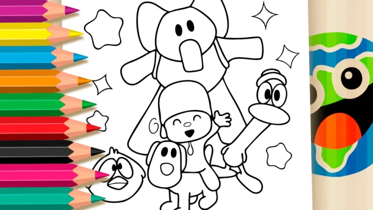Pocoyo para Colorir GRÁTIS ▷ Pinte Online Fácil