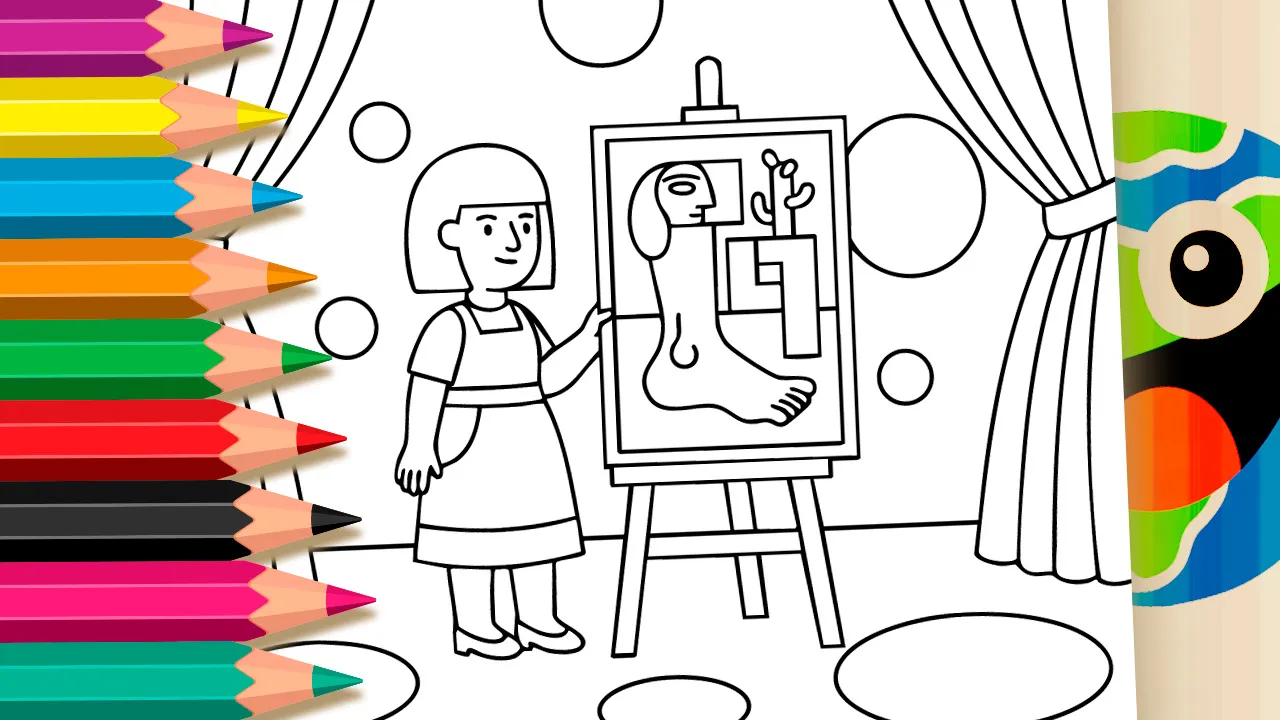 Semana de Arte Moderna para Colorir GRÁTIS ▷ Pinte!