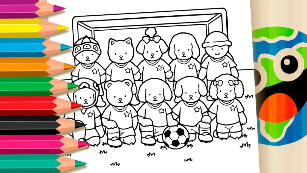 Time de Futebol Estilo Bobbie Goods GRÁTIS ▷ Pinte no celular