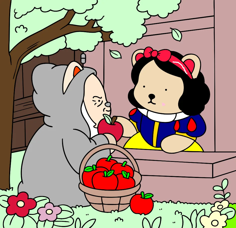 A pequena Branca de Neve – Desenho Colorido Online para Pintar e Imprimir | Jogo de Colorir grátis no Mundo dos Jogos