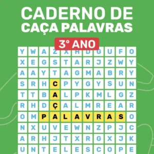 Capa do Caderno de Caça-Palavras do 3º Ano do Ensino Fundamental