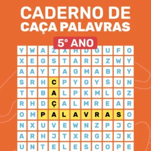 Capa do Caderno de Caça-Palavras do 5º Ano do Ensino Fundamental