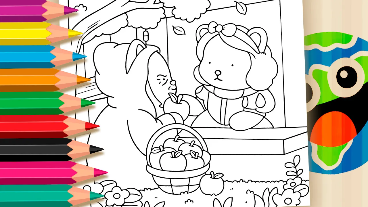 Branca de Neve Estilo Bobbie Goods para Colorir GRÁTIS ▷ Pinte no Celular