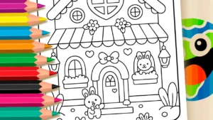 Desenho para colorir Desenho de Coelhinhos para Colorir GRÁTIS ▷ Pinte no Celular