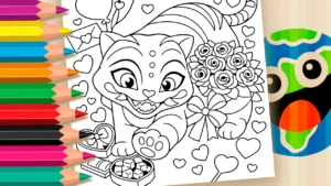 Desenho para colorir Tigre Derpy para Colorir GRÁTIS ▷ Pinte Online Agora