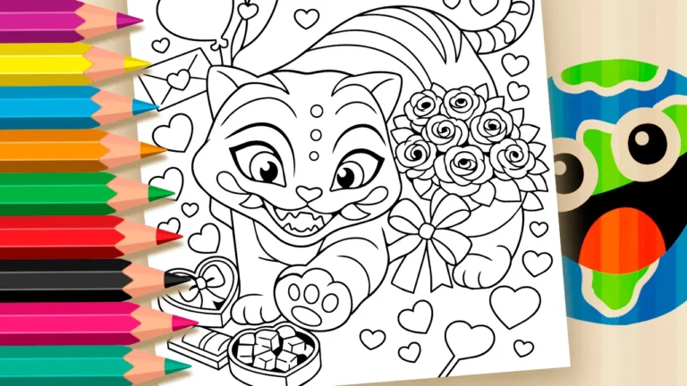 Tigre Derpy para Colorir GRÁTIS ▷ Pinte Online Agora