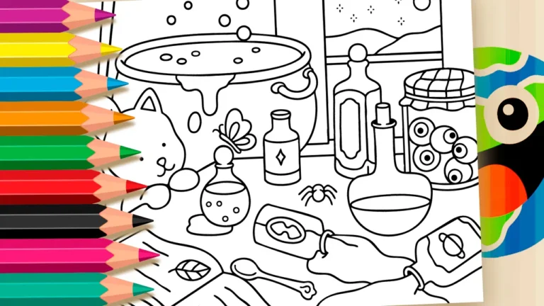 Feitiçaria para Colorir Estilo Bobbie Goods ▷ Pinte no Celular