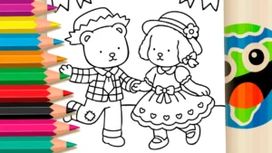 Festa Junina Estilo Bobbie Goods para Colorir GRÁTIS ▷ Online