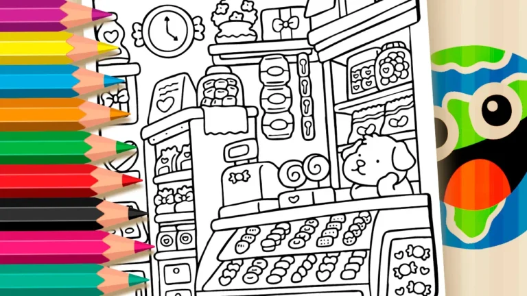 Loja de Doces para Colorir GRÁTIS ▷ Pinte Agora!