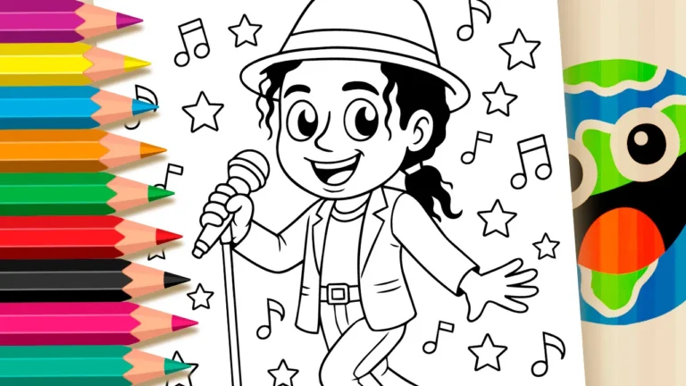 Michael Jackson para Colorir GRÁTIS ▷ Pinte no Celular