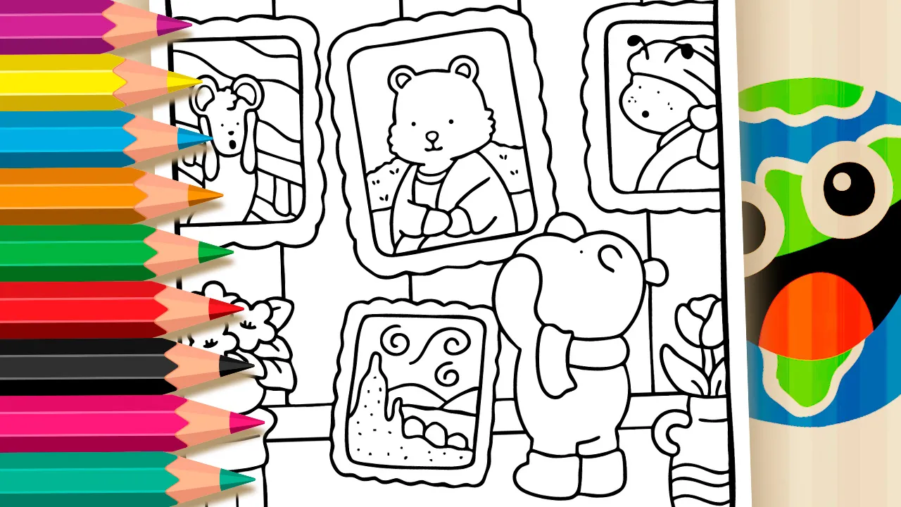 Desenho Hipopótamo no Museu GRÁTIS ▷ Pinte Online