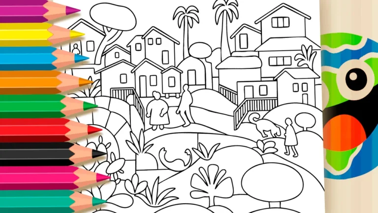 Morro da Favela Tarsila do Amaral ▷ Pinte Online