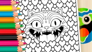 Desenho para colorir Tigre Derpy S2 Guerreiras KPOP ▷ Pinte no Celular
