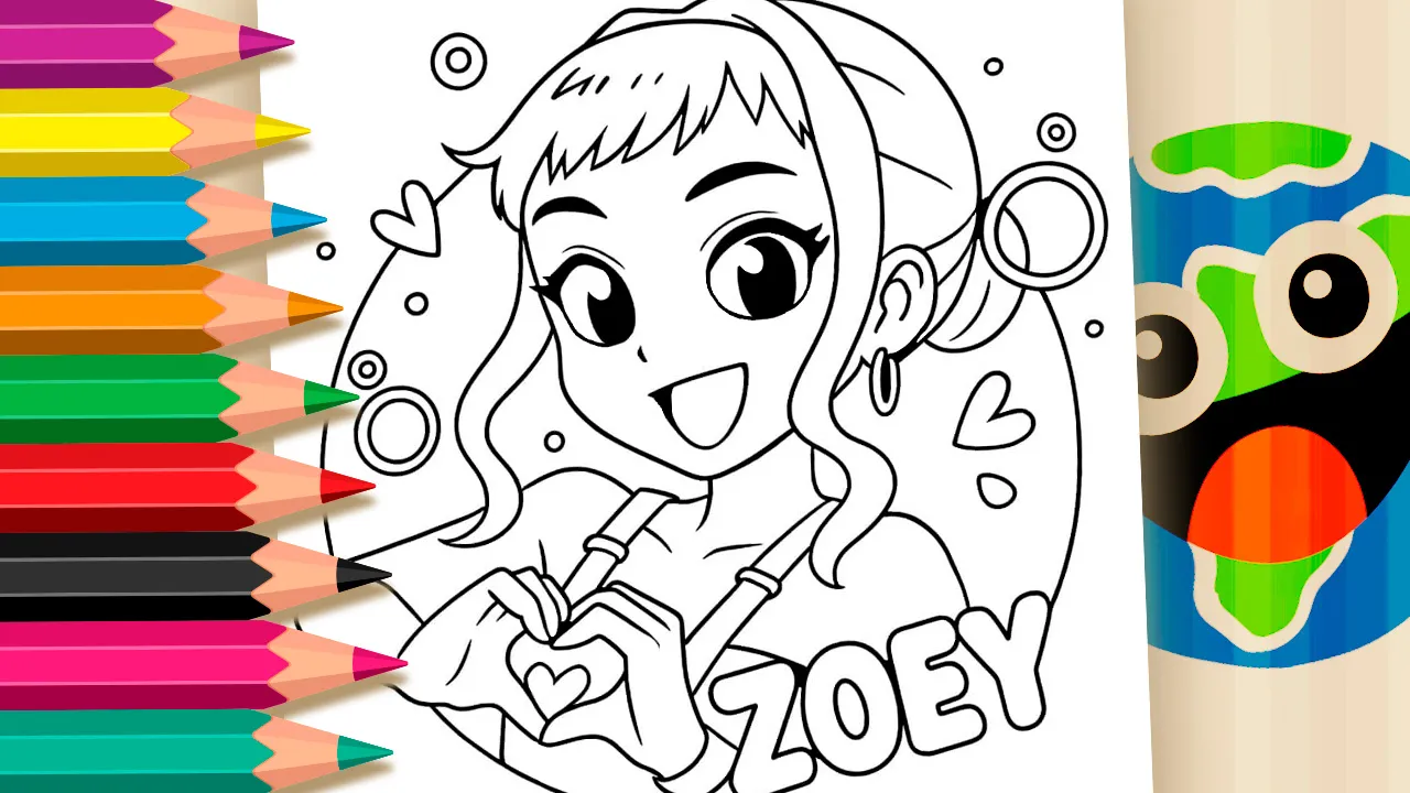 Zoey Fofa Guerreiras do Kpop GRÁTIS ▷ Pinte Online