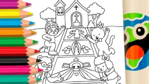 Desenho Tapete Corpus Christi para colorir ▷ Pinte no celular