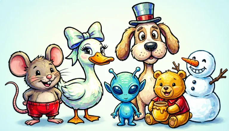 Personagens Disney em estilo mosaico colorido — Mickey, Stitch, Olaf e amigos para colorir no Mundo dos Jogos