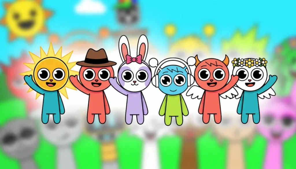 14 Desenhos de Sprunki para Colorir Online e Imprimir Grátis