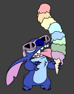 stitch lindo toma sorvete :)
