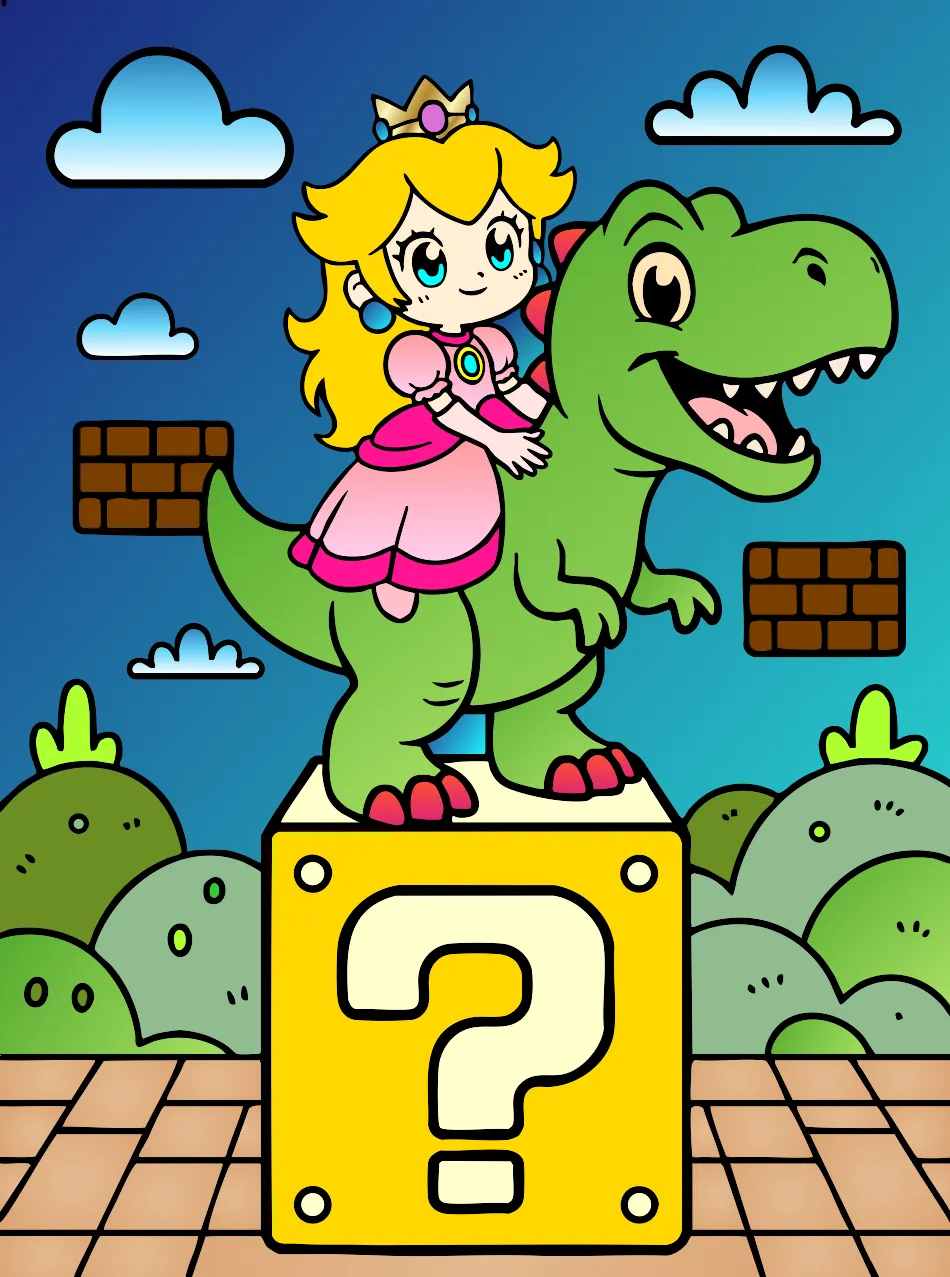 Super Mário – Desenho Colorido Online para Pintar e Imprimir | Jogo de Colorir grátis no Mundo dos Jogos