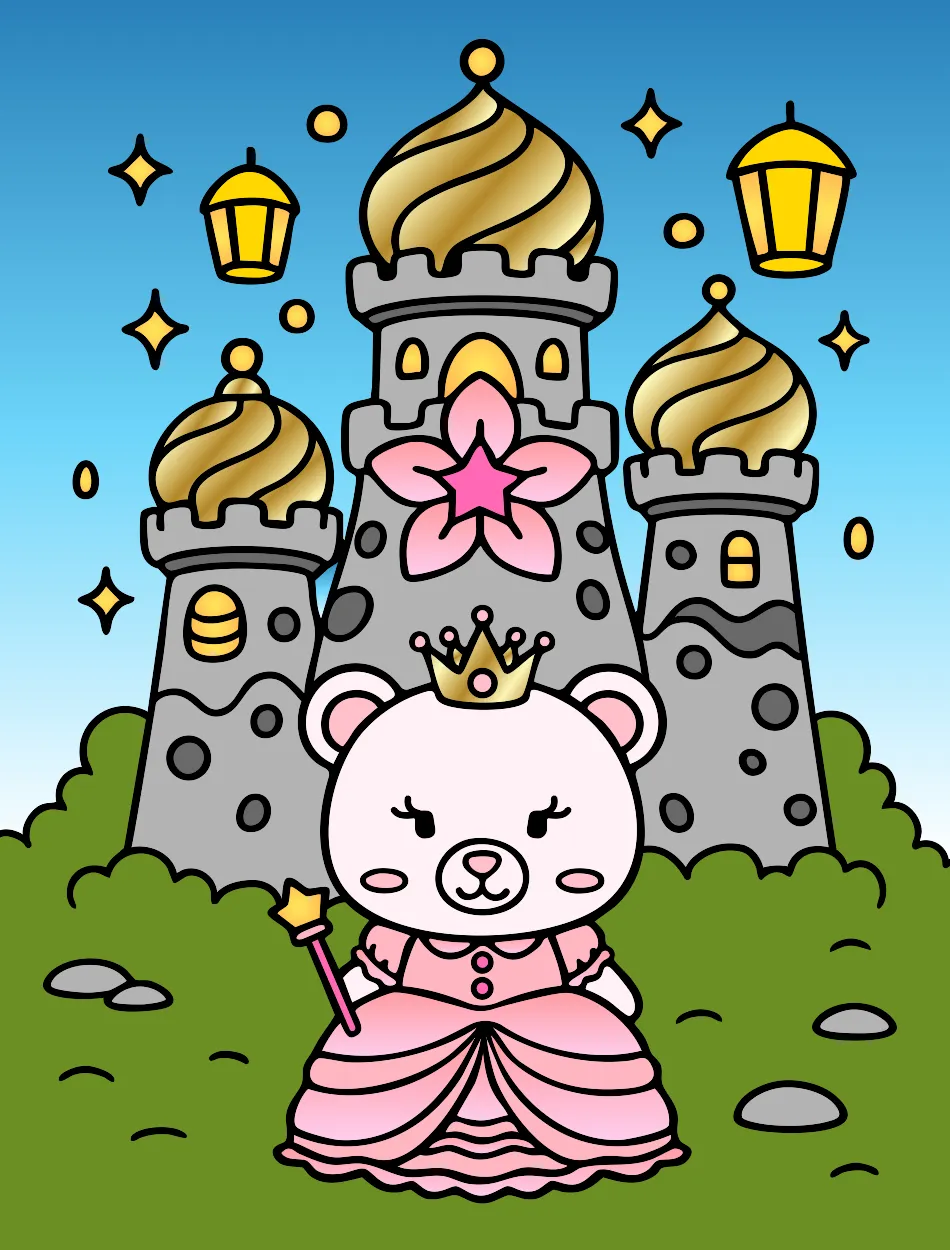 A Princesa – Desenho Colorido Online para Pintar e Imprimir | Jogo de Colorir grátis no Mundo dos Jogos