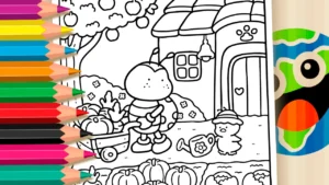 Desenho para colorir Dia de Colheita para Colorir - Estilo Coco Wyo
