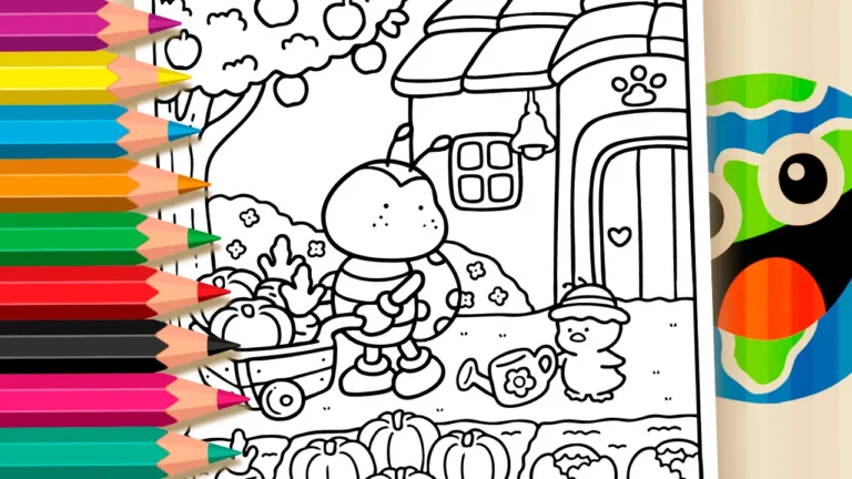 Dia de Colheita para Colorir – Estilo Coco Wyo