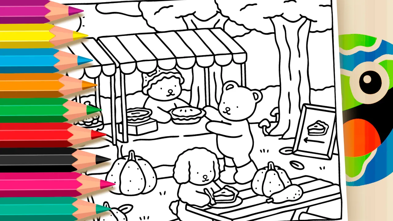 Festival de Tortas estilo Bobbie Goods para Colorir