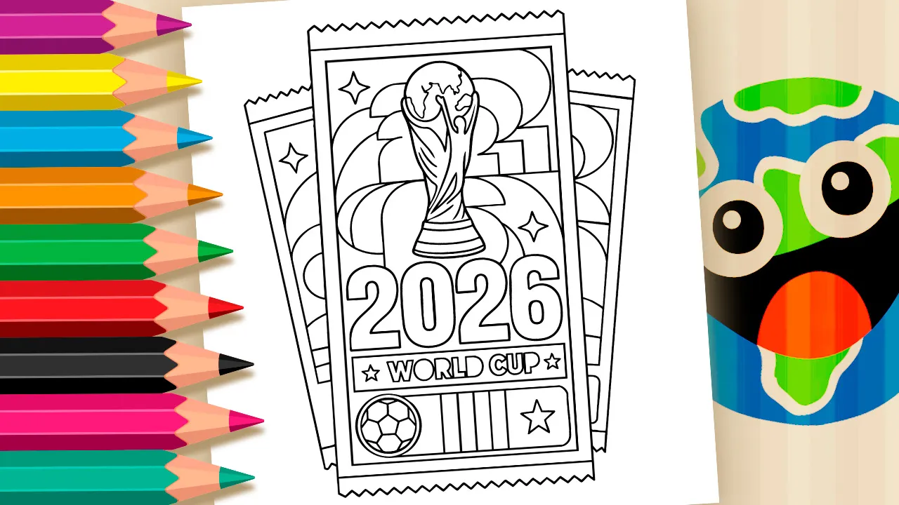 Colorir Ingressos da Copa do Mundo 2026