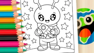 Desenho para colorir Alienígena para Colorir GRÁTIS ▷ Pinte no Celular