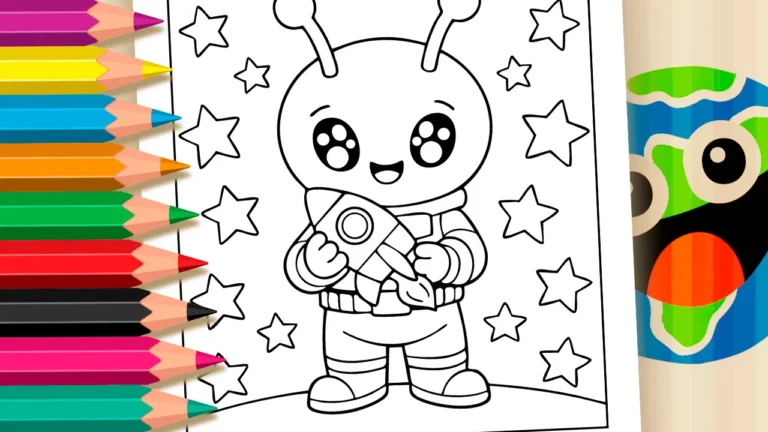 Alienígena para Colorir GRÁTIS ▷ Pinte no Celular
