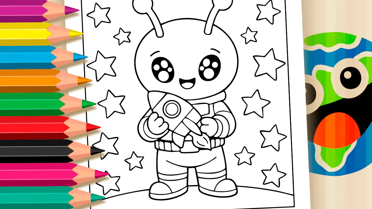 Alienígena para Colorir GRÁTIS ▷ Pinte no Celular