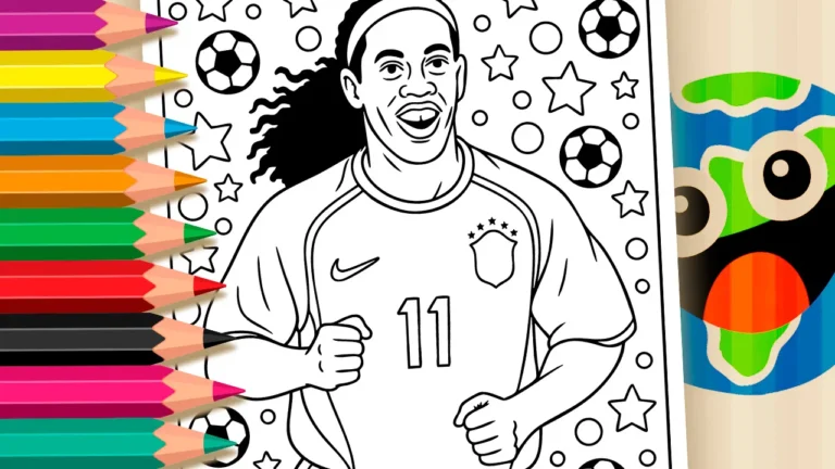 Desenho do Ronaldinho Gaúcho para Colorir Online