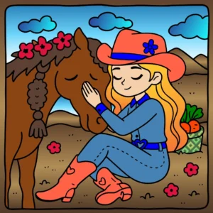 a menina e o cavalo 1784058351