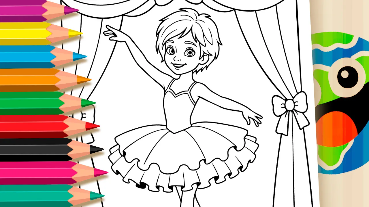 Bailarina Félicie para Colorir: Desenho do Filme