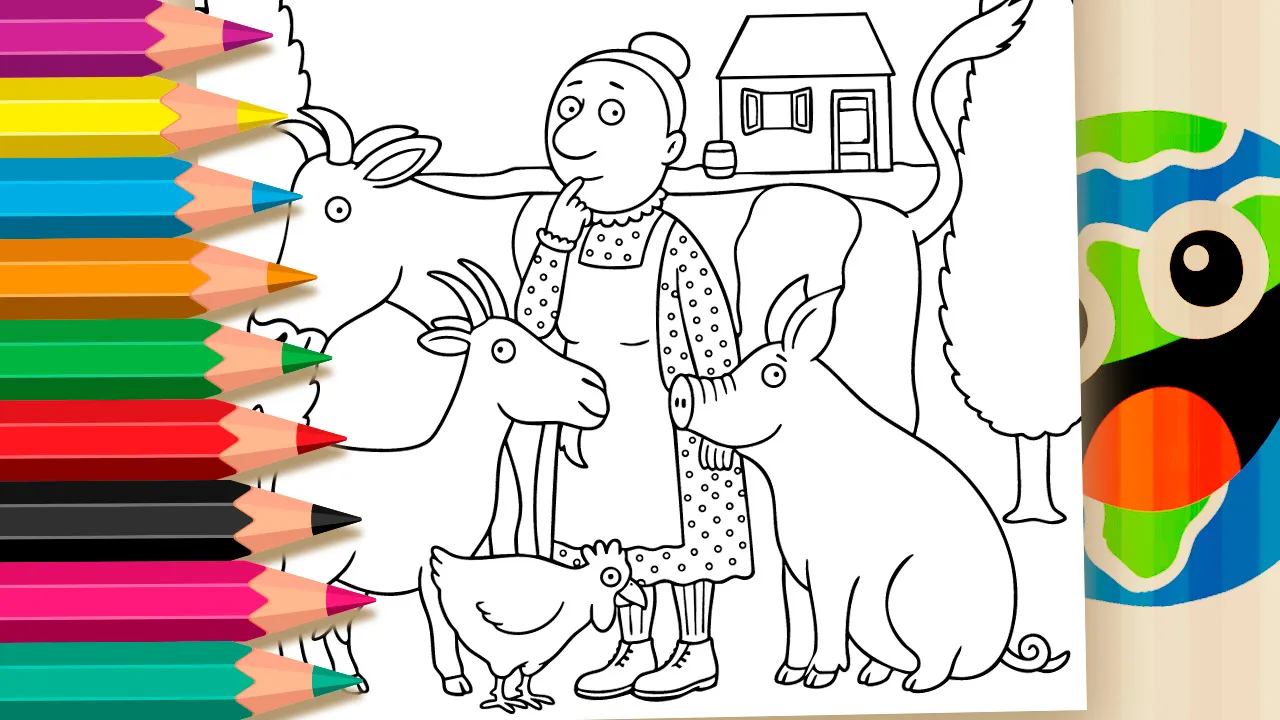 Desenho Apertada e sem Espaço para Colorir