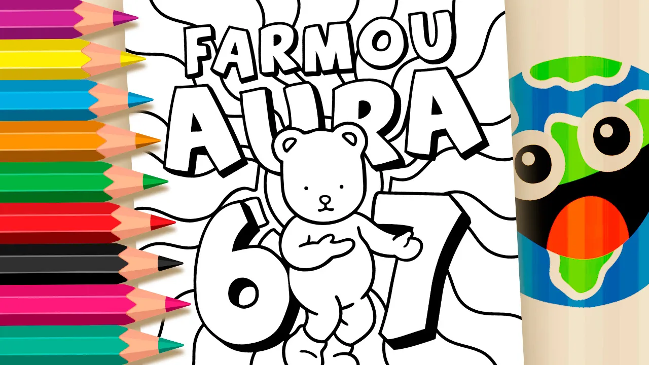 Estilo Bobbie Goods Farmou Aura Dancinha 67 para Colorir