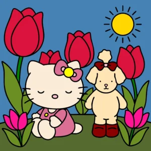 Dia com a Hello Kitty