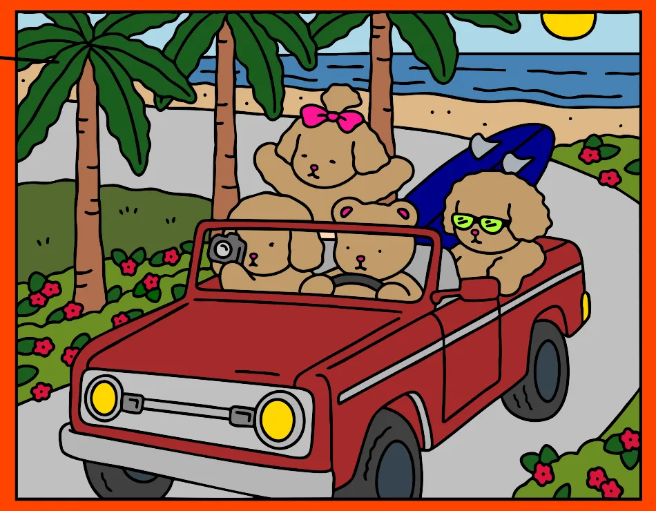 Hora de Viajar – Desenho Colorido Online para Pintar e Imprimir | Jogo de Colorir grátis no Mundo dos Jogos