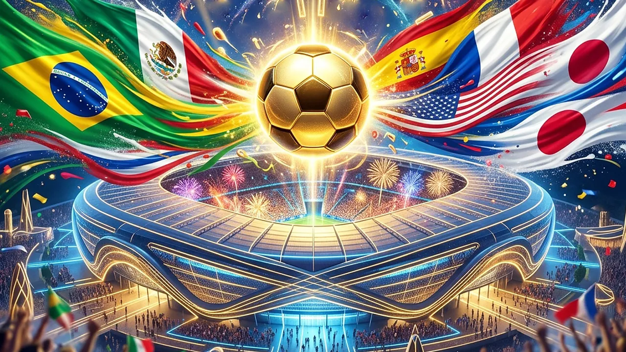 Uma celebração colorida que mostra a grandiosidade da Copa do Mundo 2026