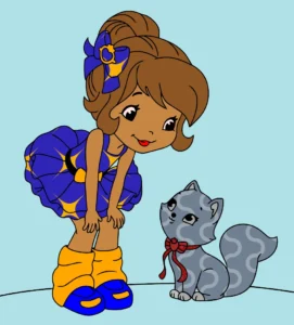a MENINA E O GATO