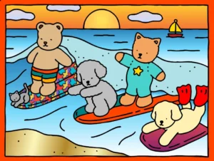 aventuras na praia