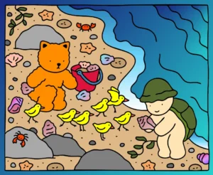 Brincando na Praia