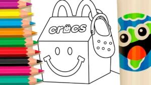 Embalagem McDonald’s e Crocs para Colorir