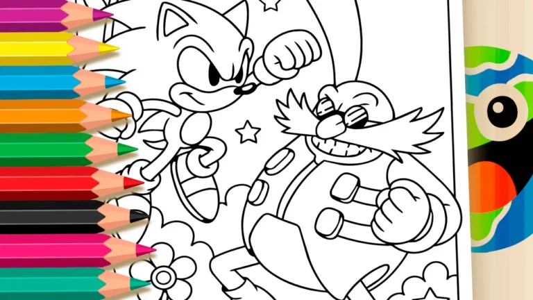 Sonic contra Robotnik para Colorir