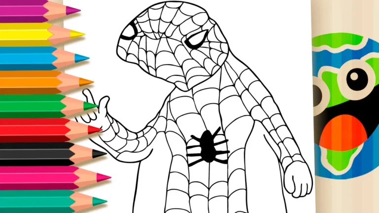 Spooderman Torto para Colorir