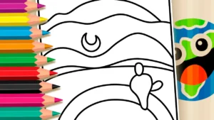 A Lua de Tarsila do Amaral para Colorir