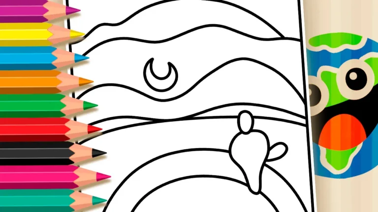 A Lua de Tarsila do Amaral para Colorir