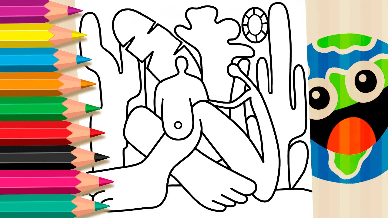 Antropofagia de Tarsila para Colorir